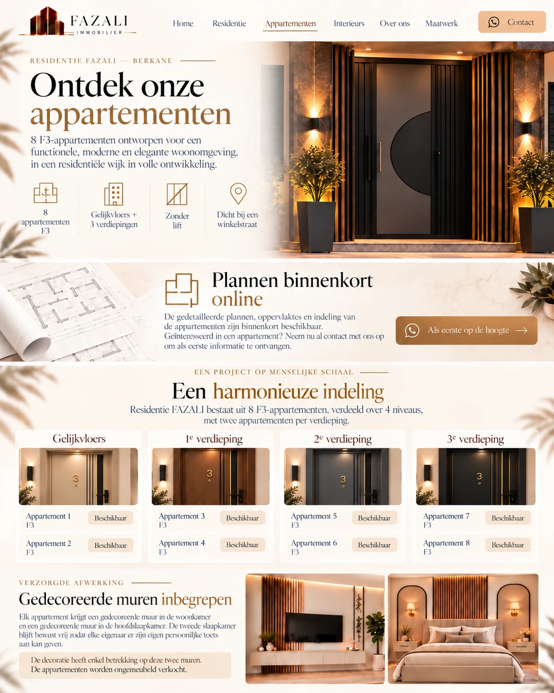 FAZALI Immobilier — appartements, nl