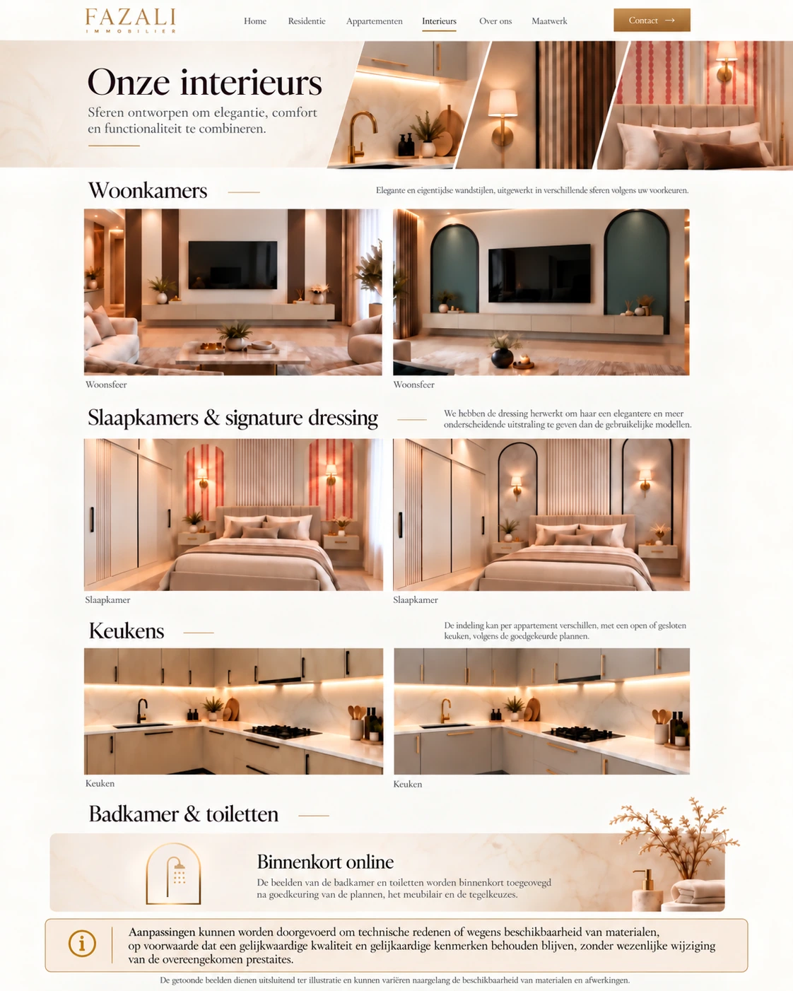 FAZALI Immobilier — interieurs, nl